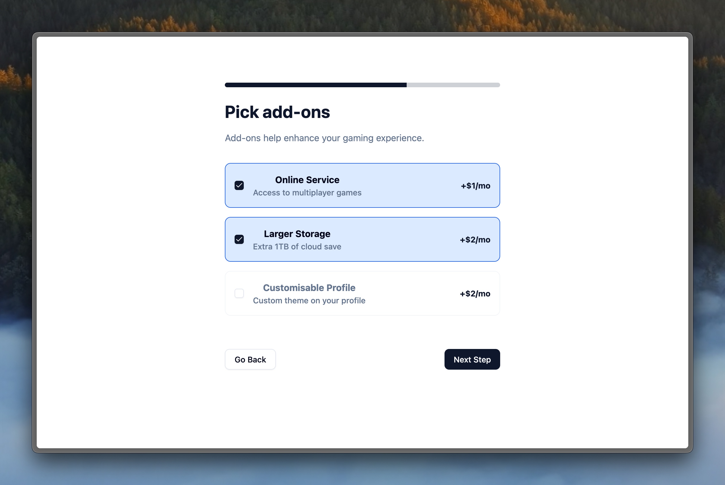 Multi-Step Form screenshot